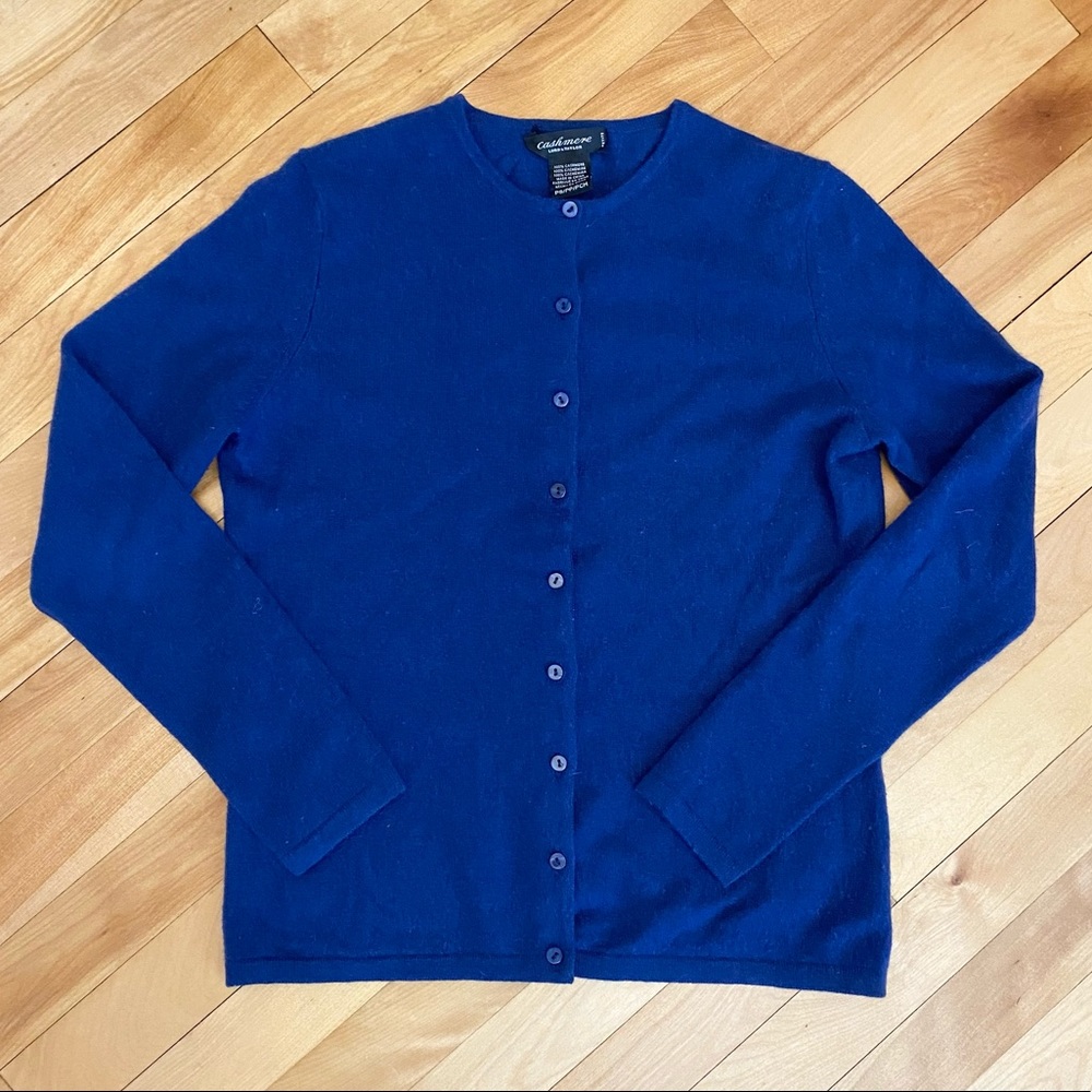 Lord & Taylor Cashmere Cardigan Petite Small